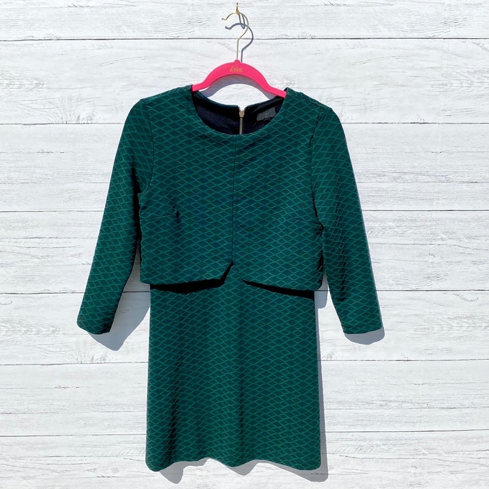 Topshop long sleeve mini dress
